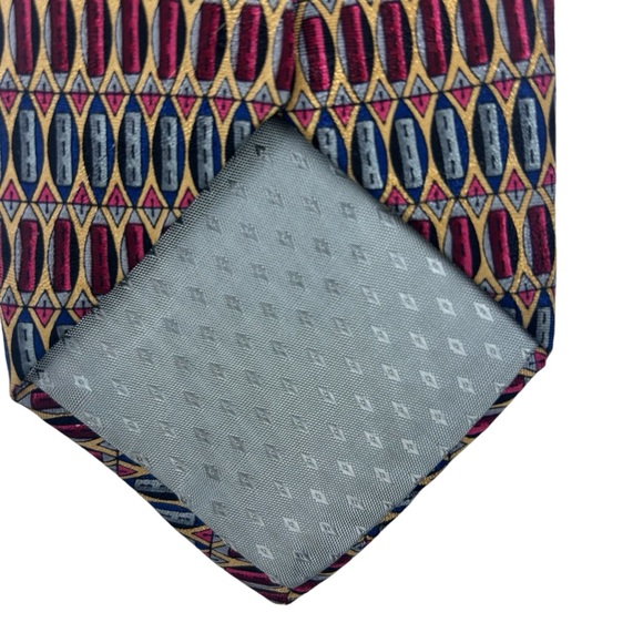 GIVENCHY MONSIEUR Mens Neck Tie 100% Silk Geometric Luxury Preppy Designer - Picture 11 of 16